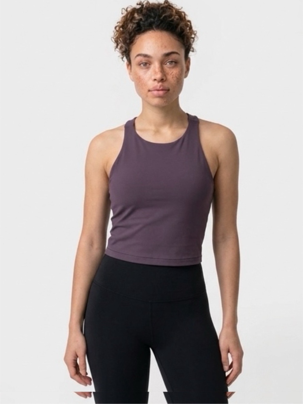 ATHLETA Cropped Racerback Tank Top